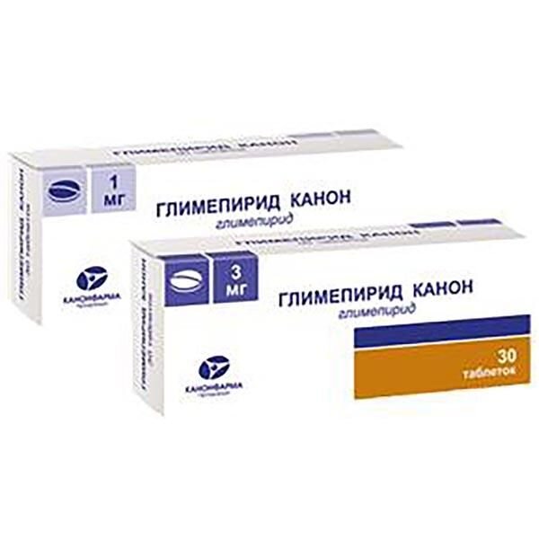 Глимепирид Канон таблетки 3 мг 30 шт.