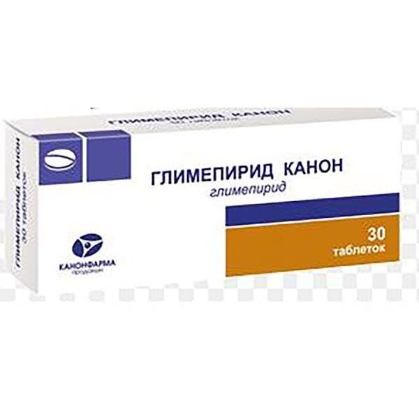 Глимепирид Канон таблетки 4 мг 30 шт.