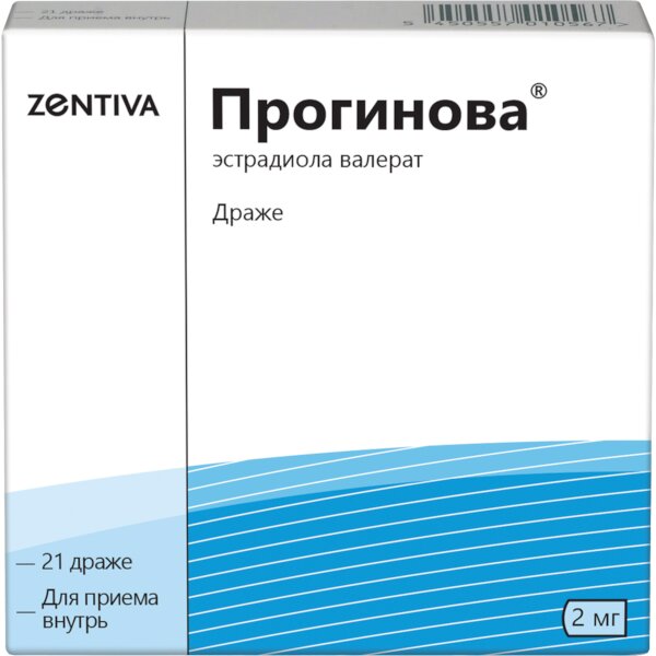 Прогинова драже 2 мг 21 шт.