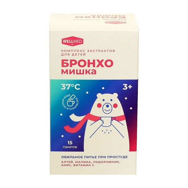 Бронхомишка порошок для приготовления раствора внутрь пак 1,47г 15 шт.