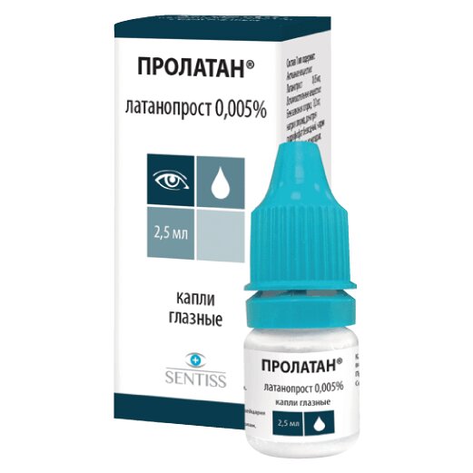Пролатан капли глазные 0,005% 2,5 мл 1 шт.