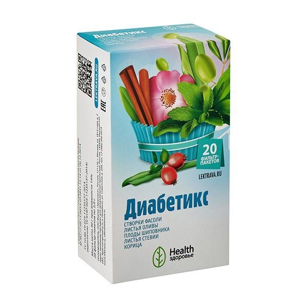 Диабетикс травяной чай фильтр-пакеты 20 шт.