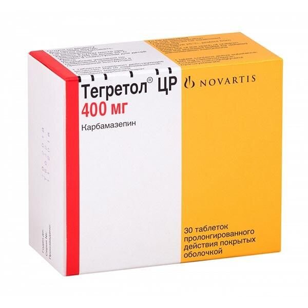 Тегретол ЦР таблетки пролонгированного действия 400 мг 30 шт.