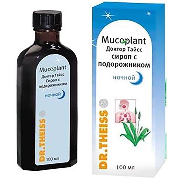 Доктор Тайсс сироп с подорожником ночной 100 мл флакон 1 шт.