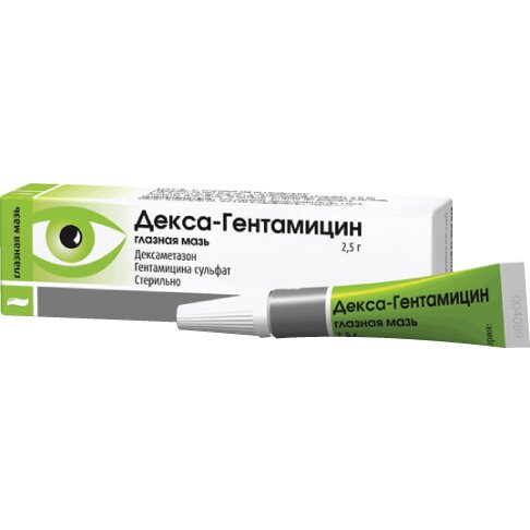 Декса-Гентамицин мазь глазная 2,5 г туба 1 шт.