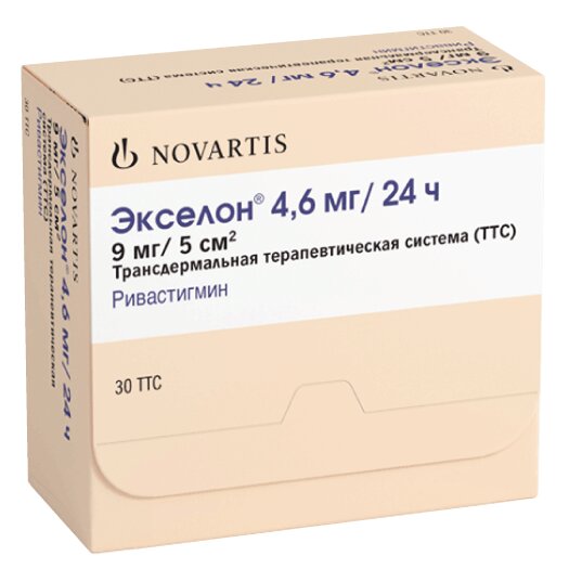 Экселон пластырь 4,6 мг/24 ч 30 шт.