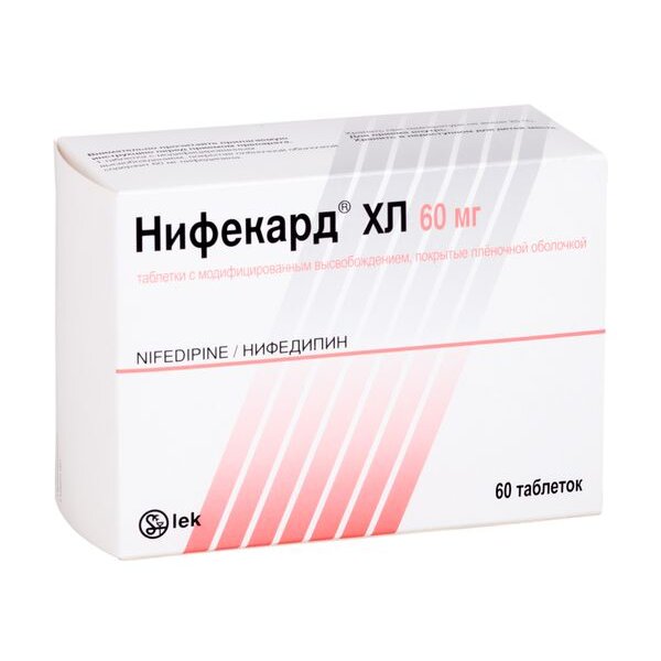 Нифекард ХЛ таблетки 60 мг 60 шт.