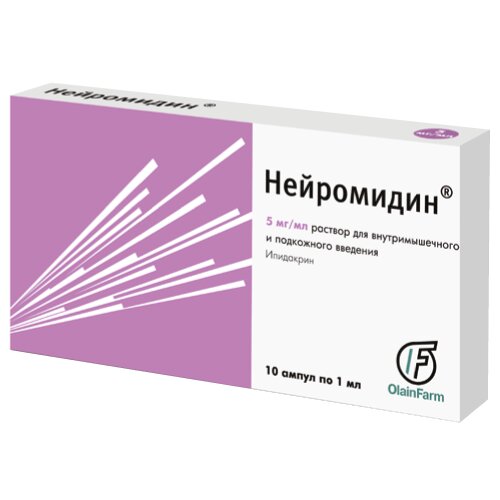 Нейромидин раствор для инъекций 5 мг/мл 1 мл ампулы 10 шт.