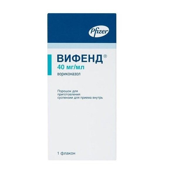 Вифенд порошок для приготовления суспензии приема вн. 40мг/мл 45г