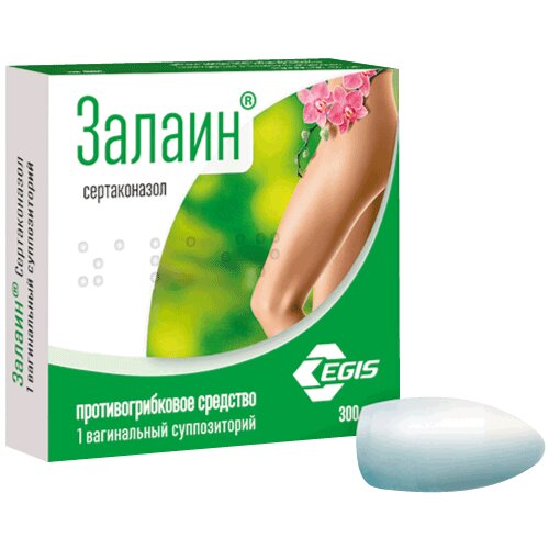 Залаин суппозитории вагинальные 300 мг 1 шт.