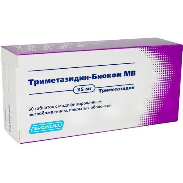 Триметазидин-АКОС (Биоком) МВ таблетки 35 мг 60 шт.
