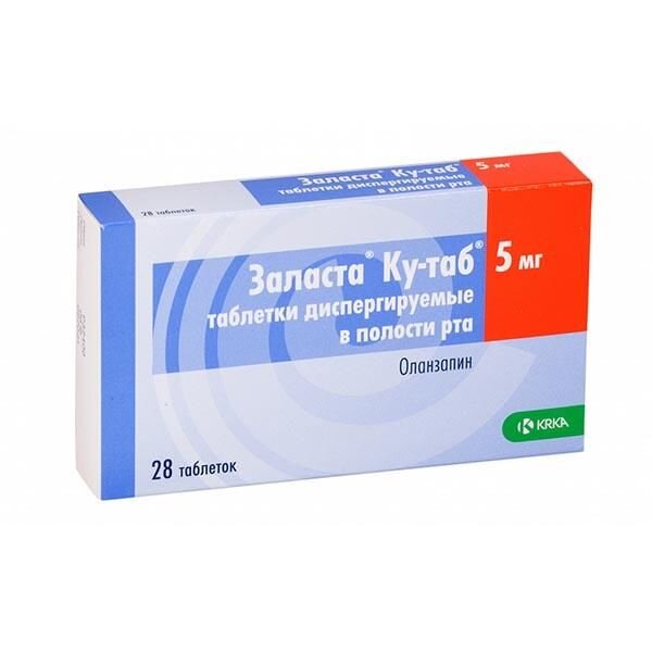 Заласта Ку-таб таблетки диспергируемые в полости рта 5 мг 28 шт.