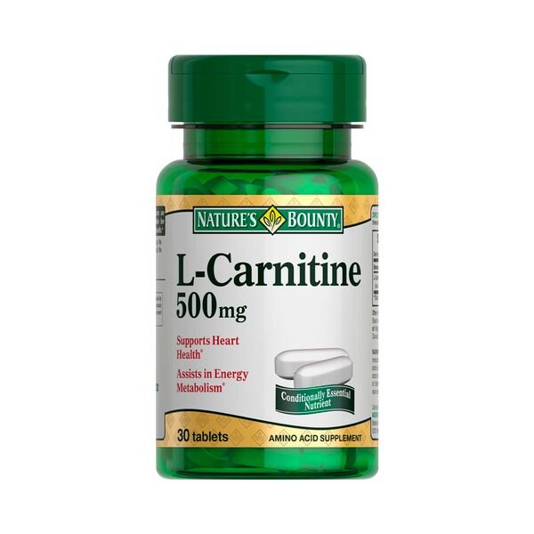 L- карнитин Nature's Bounty таблетки 500 мг 30 шт.