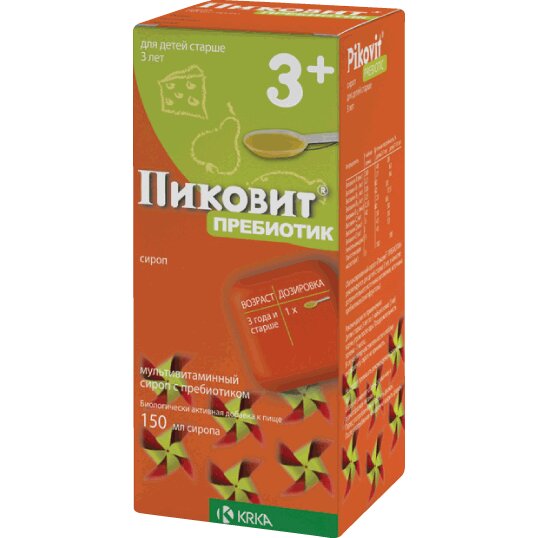 Пиковит Пребиотик сироп 150 мл