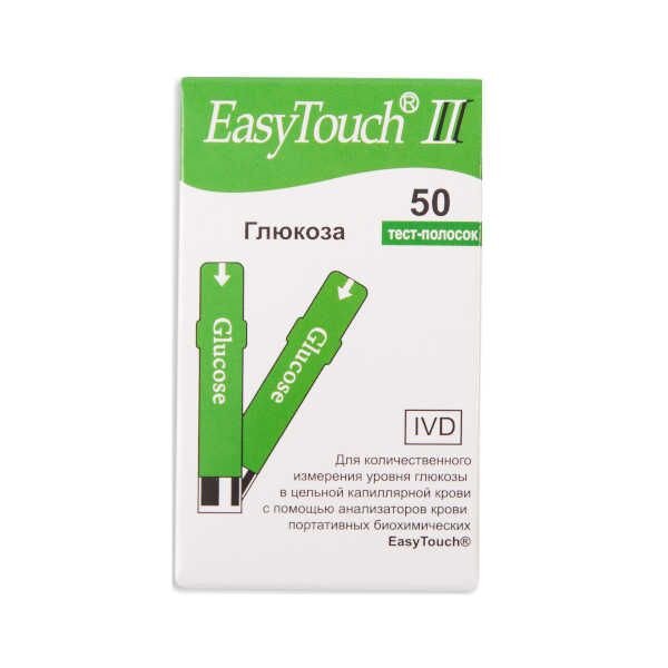 Тест-полоски Easy Touch на глюкозу 50 шт.