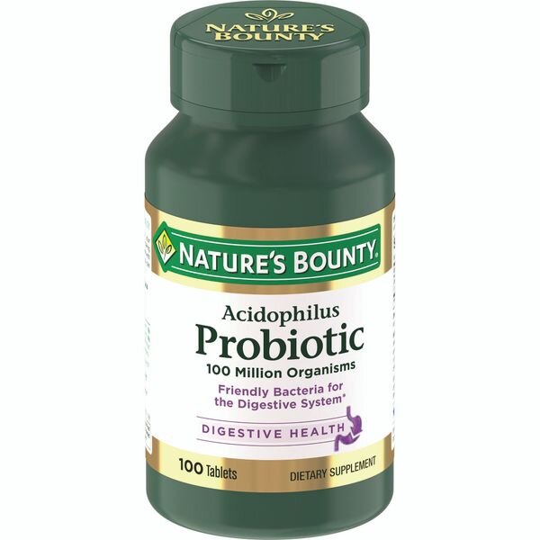 Ацидофилус пробиотик Natures bounty капсулы/таблетки 476 мг 100 шт.