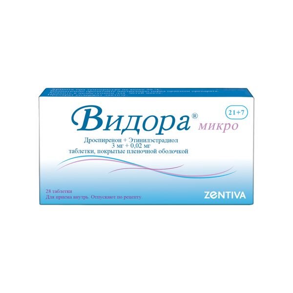 Видора Микро таблетки 21+7 шт.