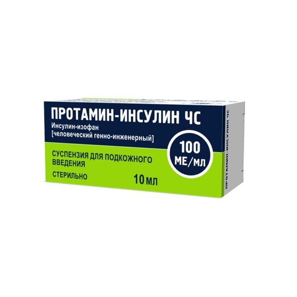 Протамин-инсулин чс суспензия для и/п/к 100ме/мл флакон n1