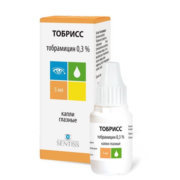 Тобрисс капли глазные 0,3% 5 мл