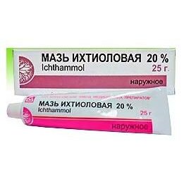 Ихтиоловая мазь 20% 25 г туба 1 шт.