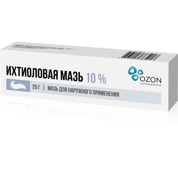 Ихтиоловая мазь 10% 25 г