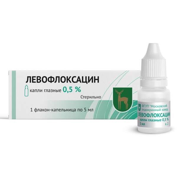 Левофлоксацин капли глазные 0,5% 5 мл