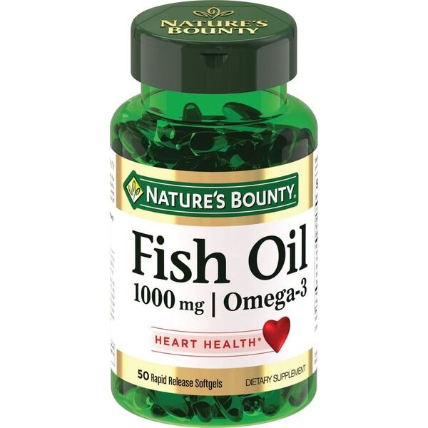 Natures bounty капсулы рыбий жир омега-3 1000 мг 50 шт.