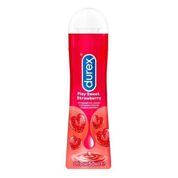 Гель-смазка Дюрекс (Durex) Play Sweet Strawberry с ароматом клубники 50 мл