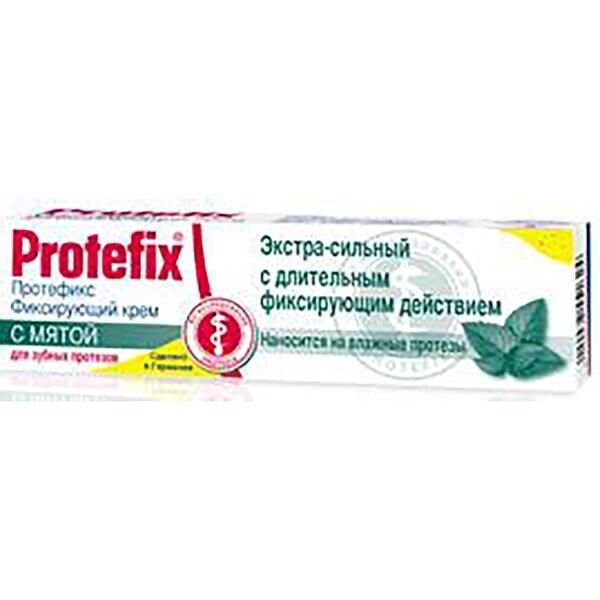 Крем для фиксации зубных протезов Protefix Экстра-сильный мята 47 г