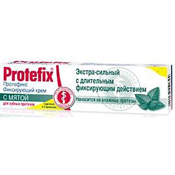 Крем для фиксации зубных протезов Протефикс (Protefix) Экстра-сильный мята 47 г