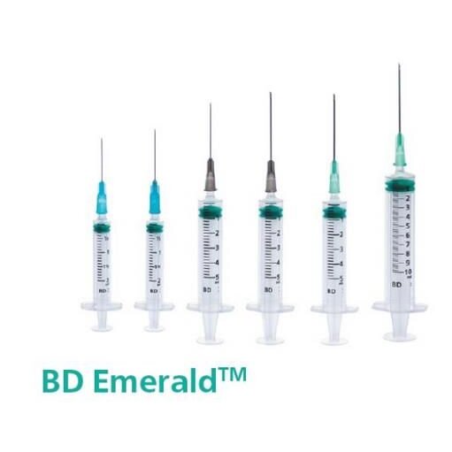 Шприц BD Emerald 3х-компонентный зеленый 21g 0,8x40 мм 2 мл 10 шт.