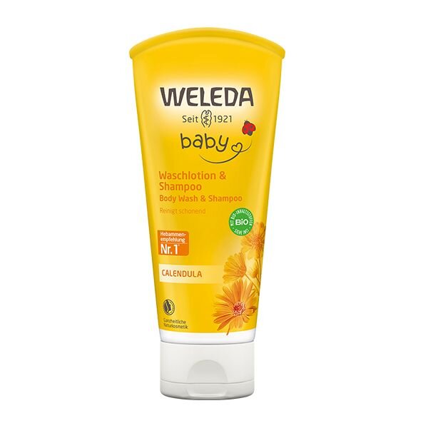 Шампунь-гель детский Weleda с календулой 0+ 200 мл