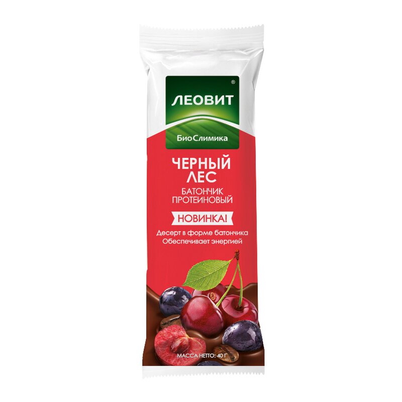Батончик протеиновый Худеем за неделю БиоСлимика Черный лес 40 г