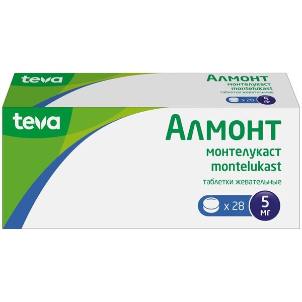 Алмонт таблетки жевательные 5 мг 28 шт.