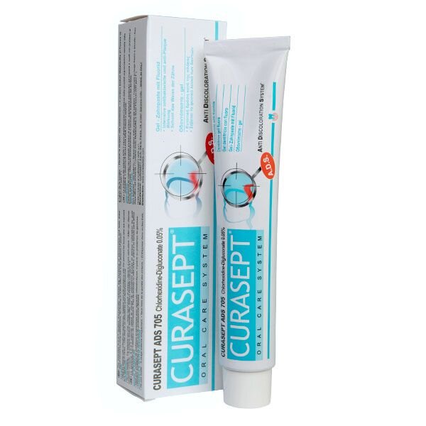 Curasept паста зубная гелеобразная с хлоргексидином 0.05% 75мл ads 705