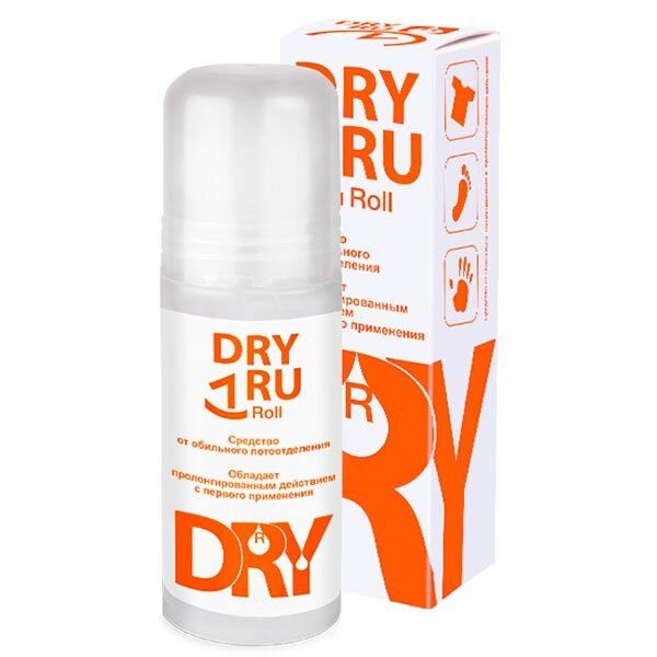 Средство от обильного потоотделения Dry Ru Ultra с пролонгированным действием 50 мл