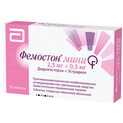 Фемостон Мини таблетки 2,5 мг + 0,5 мг 28 шт.