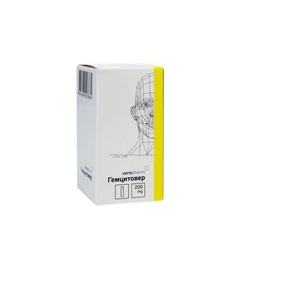 Гемцитовер лиофилизат для приготовления раствора для инфузий 200 мг 1 шт.