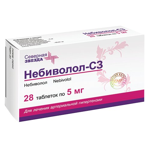 Небиволол-СЗ таблетки 5 мг 28 шт.