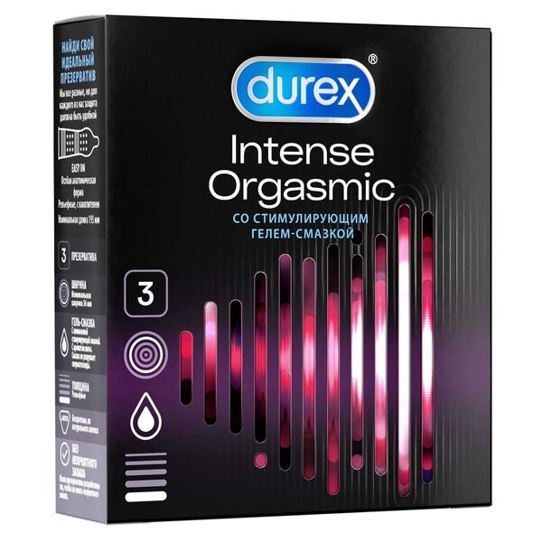 Презервативы Durex Intense Orgasmic 3 шт.