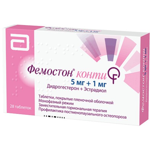 Фемостон Конти таблетки 5 мг + 1 мг 28 шт.