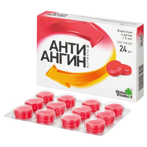 Анти-Ангин формула пастилки 24 шт.