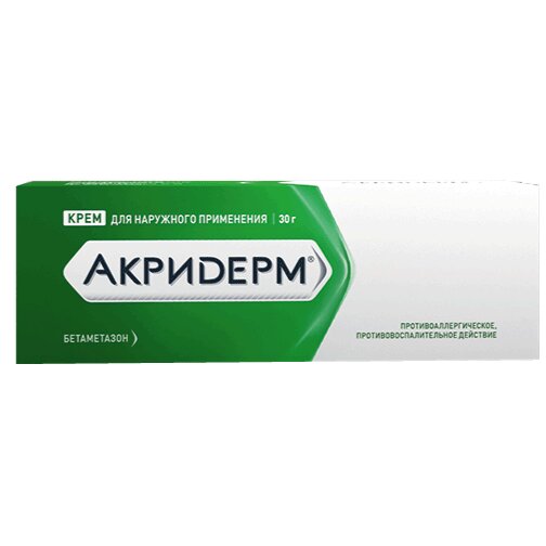 Акридерм крем для наружного применения 30 г