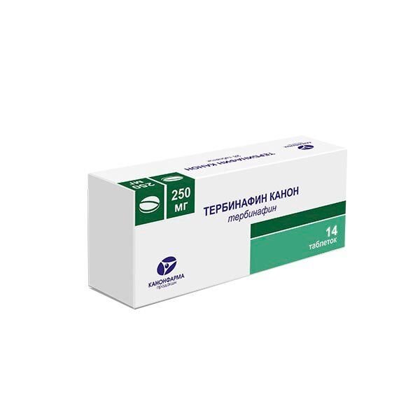 Тербинафин Канон таблетки 250 мг 14 шт.
