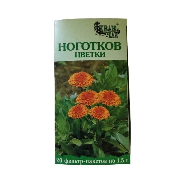 Ноготки цветки Иван-чай фильтр-пакеты 1.5г 20 шт.