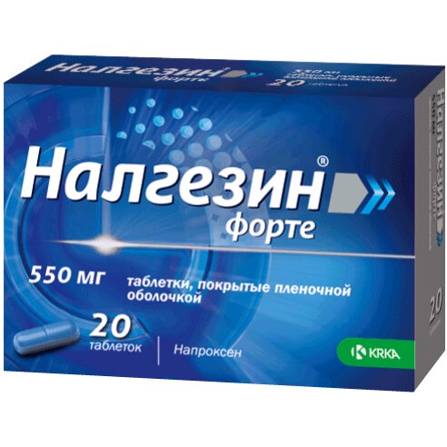 Налгезин Форте таблетки 550 мг 20 шт.