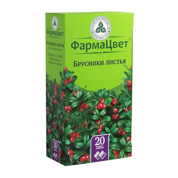 Брусники листья фильтр-пакеты 1,5 г 20 шт.