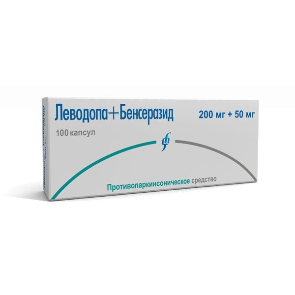 Леводопа+Бенсеразид капсулы 100 мг+25 мг 100 шт.