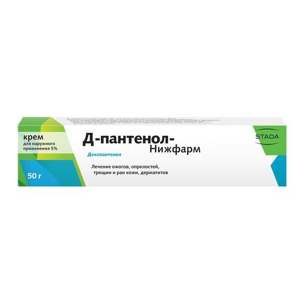 Д-Пантенол крем для наружного применения 5% туба 50 г