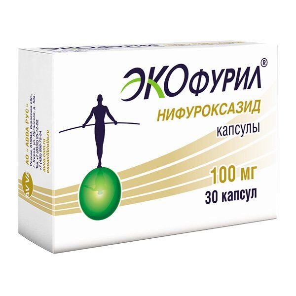 Экофурил капсулы 100 мг 30 шт.